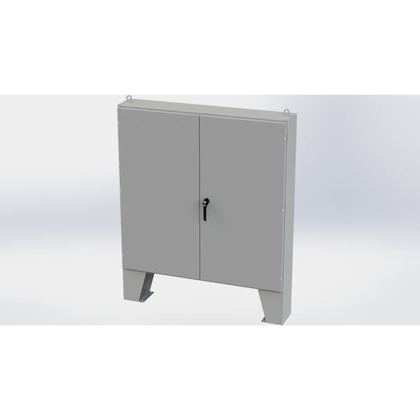 3 Point Latch with Padlock/Keylock Handle Electrical Enclosures, 60 in H, 10 in D, 60 in W